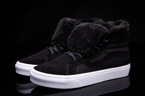 Vans High Top Shoes Lined with fur--004